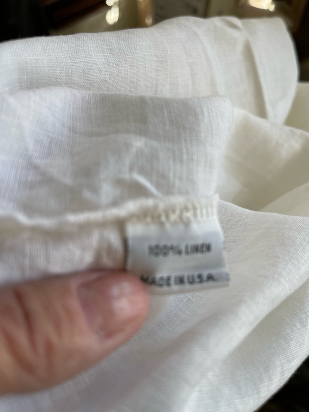 BRYN WALKER white new without tags  100% linen size L - Picture 6 of 7